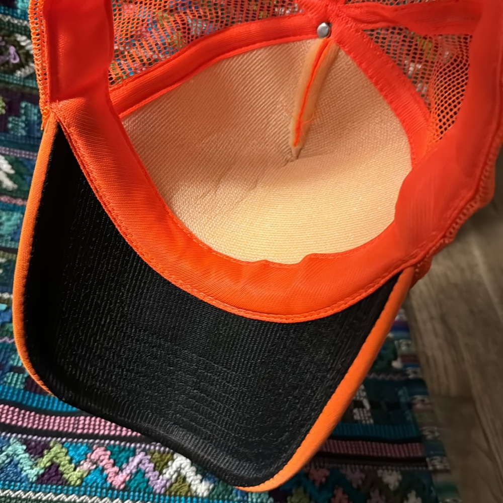 Hunting Truckers Hat 🧢 Hellbound Glory SHOW OFF! Bright neon orange, like new. - Picture 3 of 6